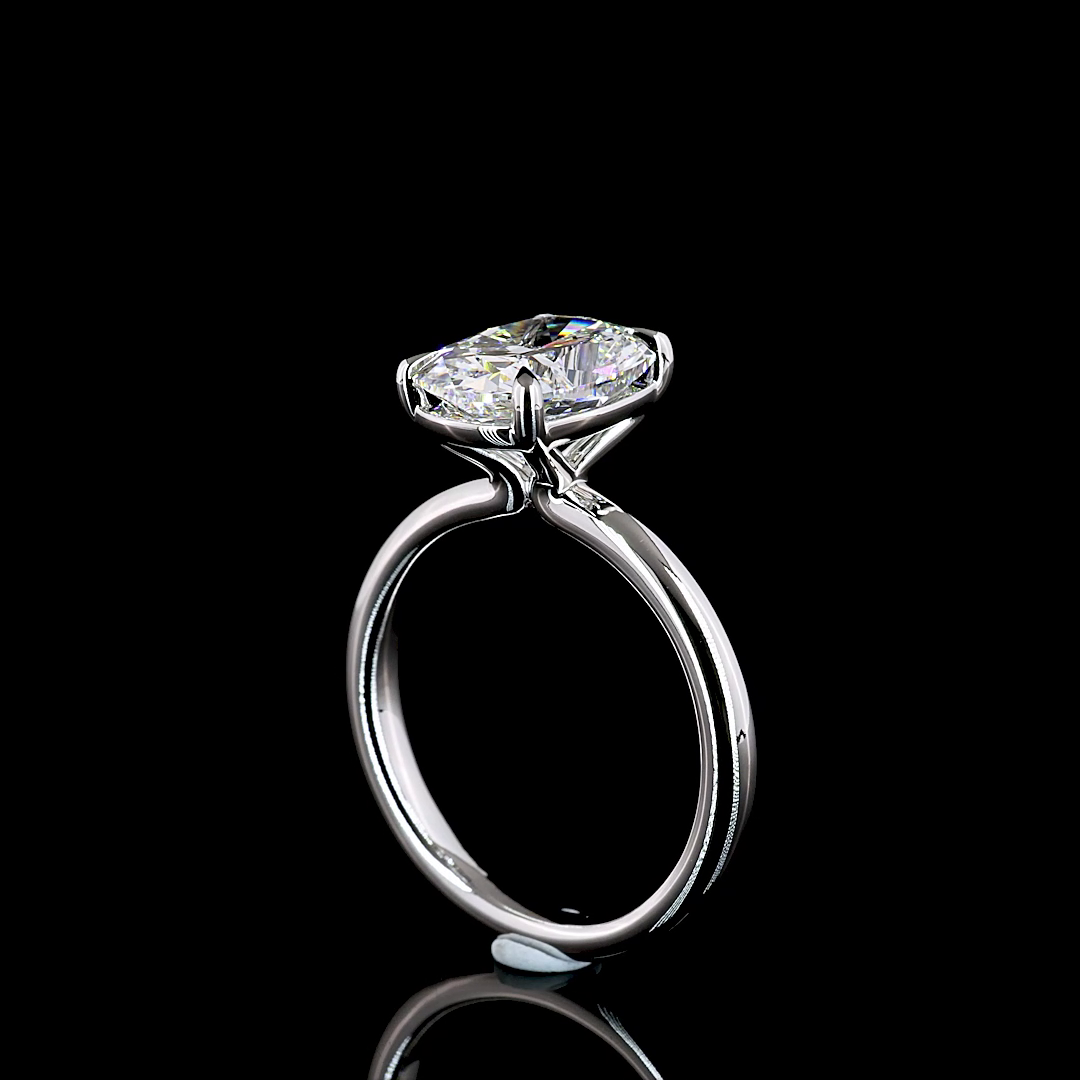 Cushion Brilliant Shape Solitaire Engagement Ring (Lab Grown) - Laura Milman New York