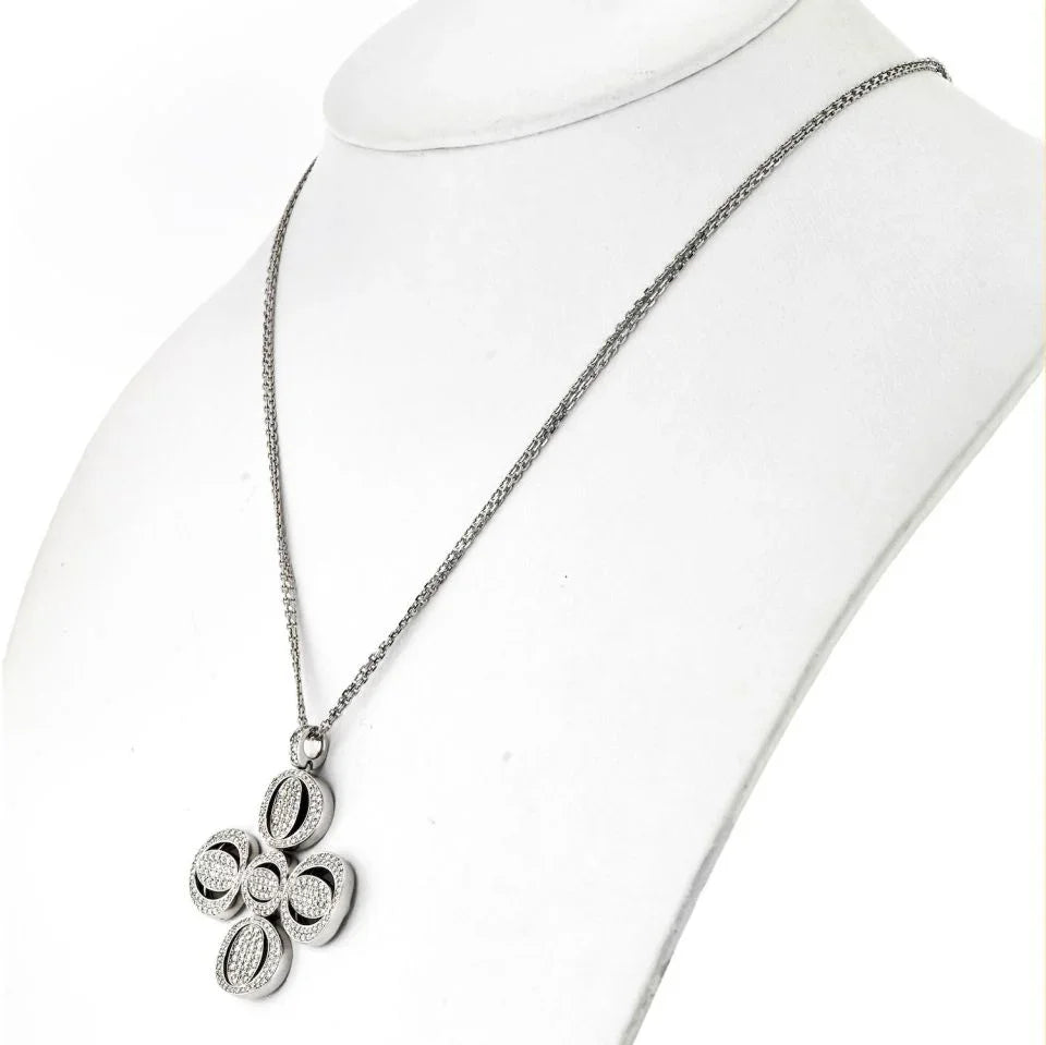 Chopard 18K White Gold Diamond Pendant — view 2 — Laura Milman New York