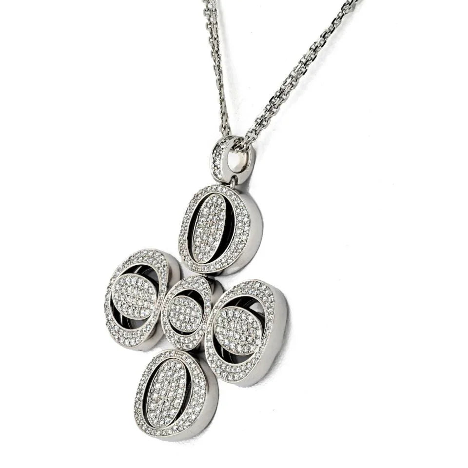 Chopard 18K White Gold Diamond Pendant — view 4 — Laura Milman New York