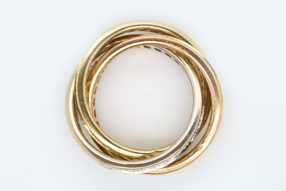 Cartier Trinity Diamond Ring, French Size 52