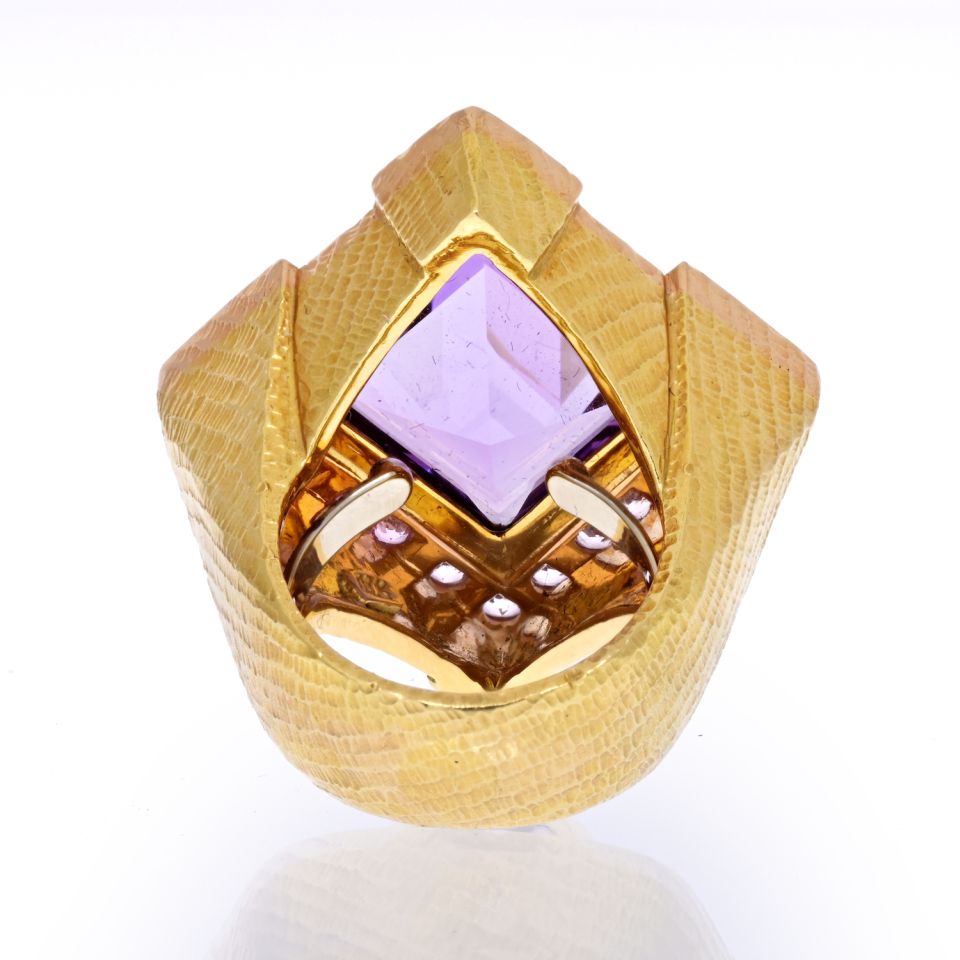 David Webb Estate Ring 18K Yellow Gold