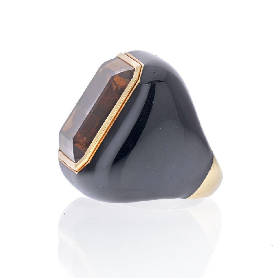 David Webb Estate Ring 18K Yellow Gold