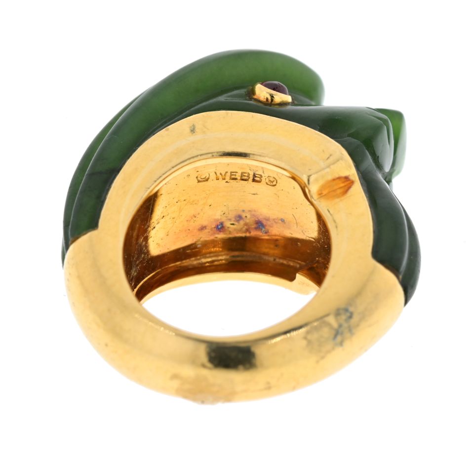 David Webb Estate Ring 18K Yellow Gold