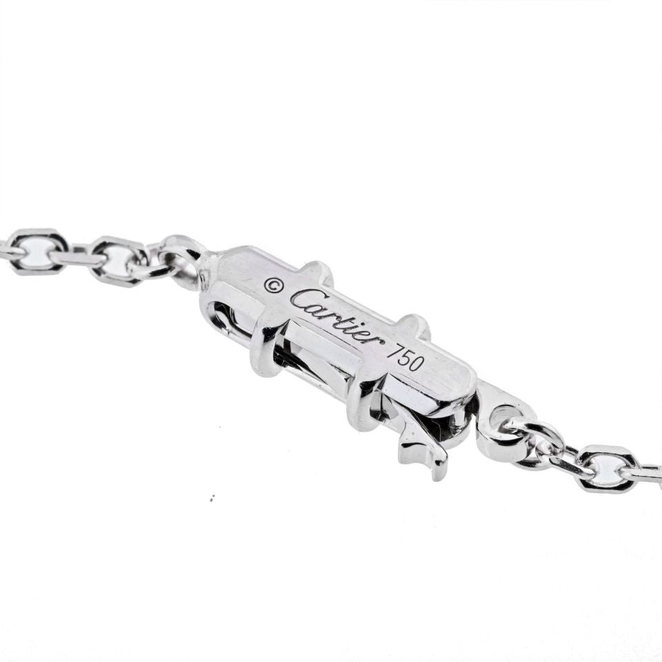 Cartier L'Egers Diamants Spotlight Necklace in 18K White Gold, 28-Inch Chain