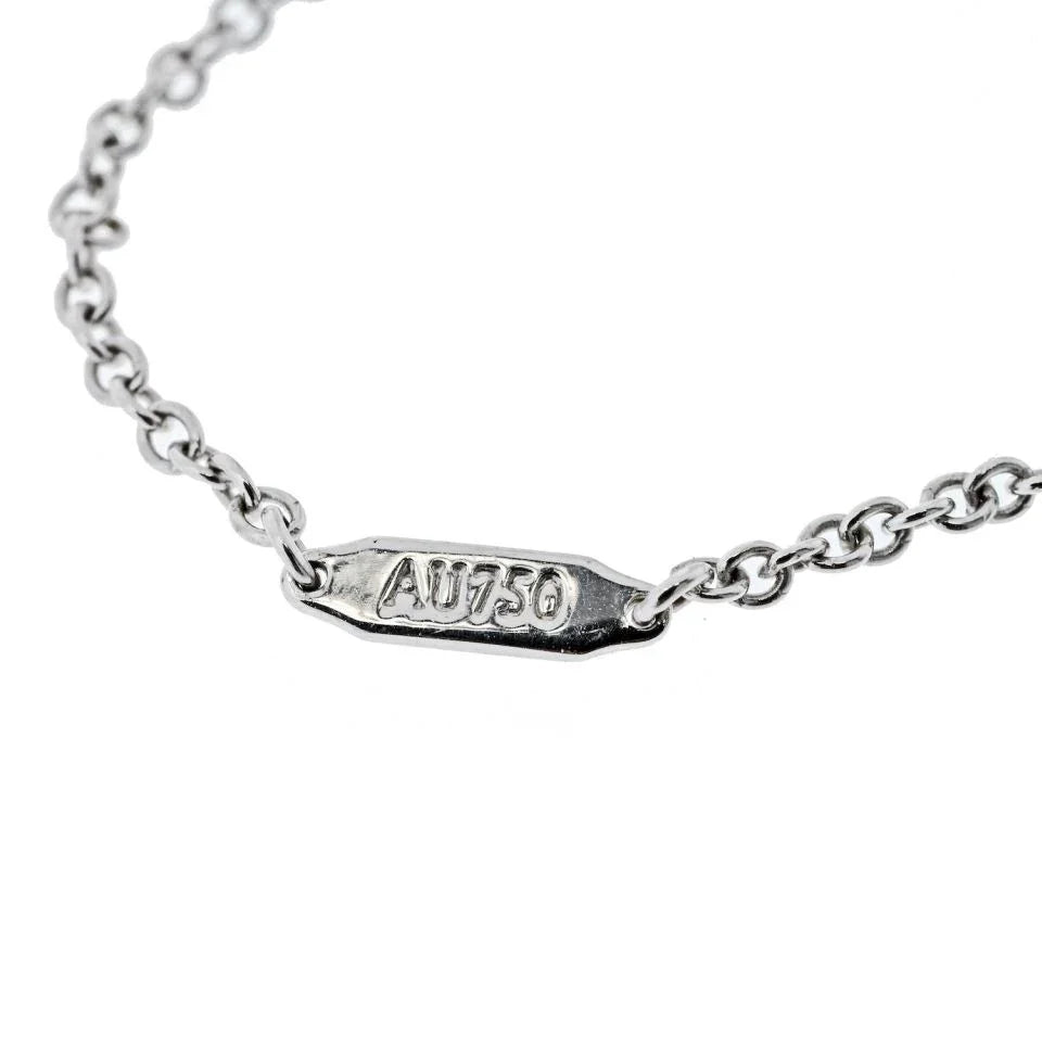 Tiffany & Co. 18K White Gold Diamond Petals Key Pendant — view 5 — Laura Milman New York