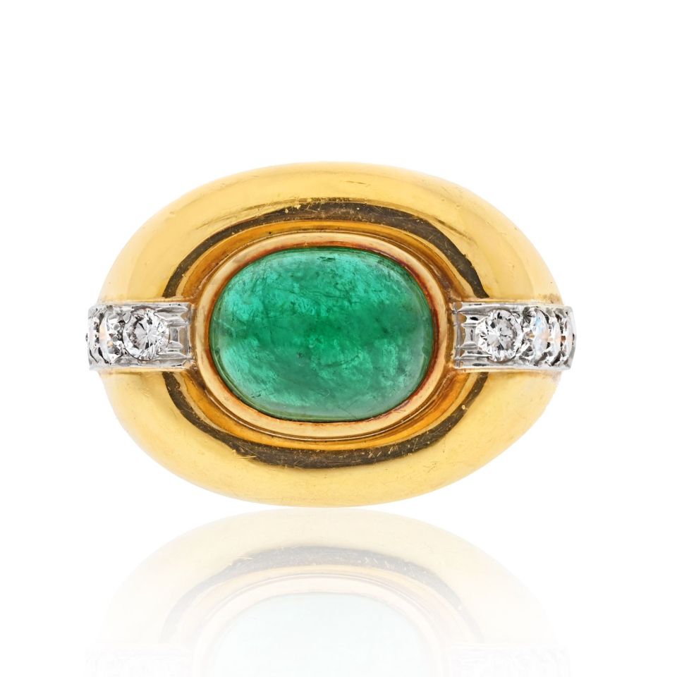 David Webb Estate Ring 18K Yellow Gold