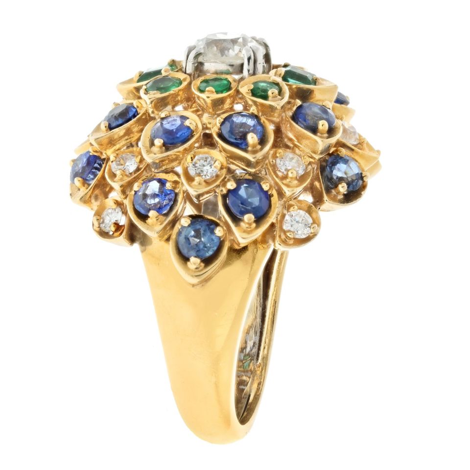 David Webb Estate Ring 18K Yellow Gold