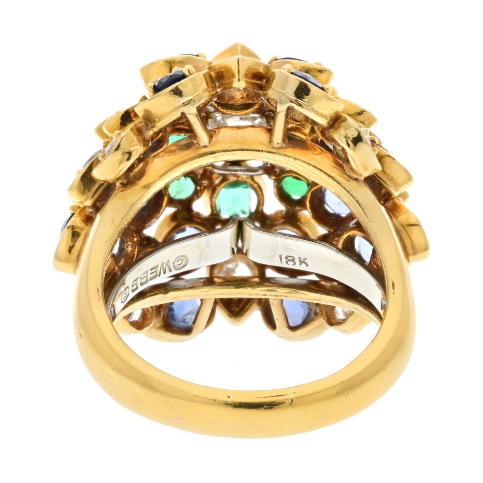 David Webb Estate Ring 18K Yellow Gold