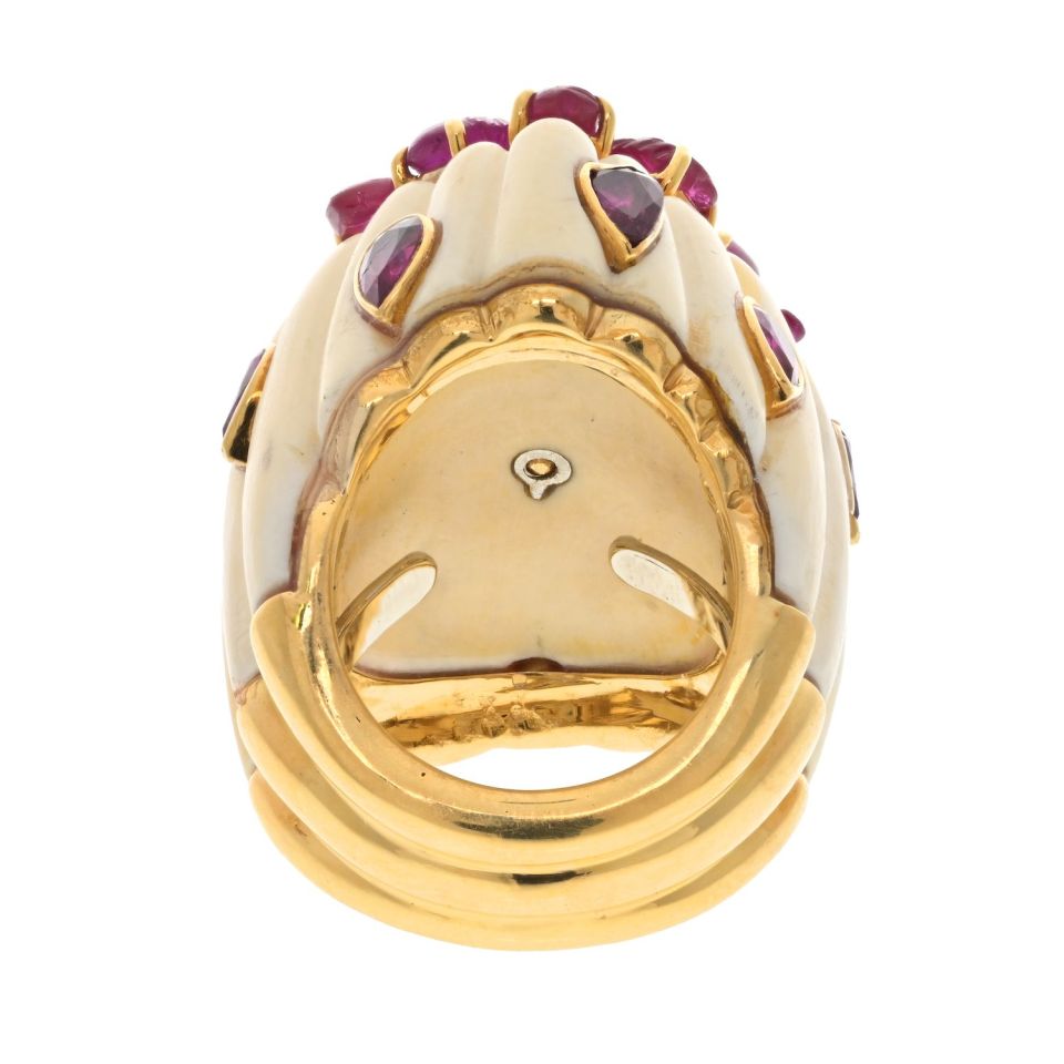 David Webb Estate Ring 18K Yellow Gold