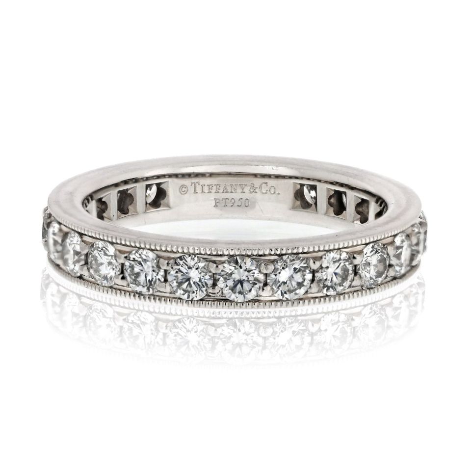 Tiffany & Co. Legacy Platinum 1.50cttw Round Diamond Ring — Laura Milman New York