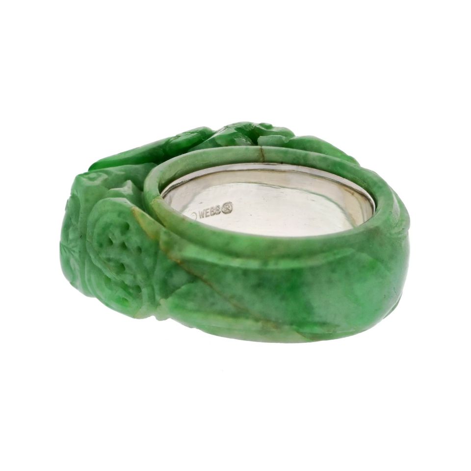 David Webb Estate Ring 14K White Gold