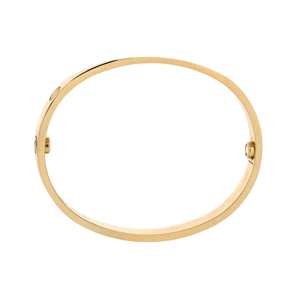 Pre-Owned Cartier Love 18K Yellow Gold Size 16 With COA Bracelet view 4 - Cartier — Laura Milman New York