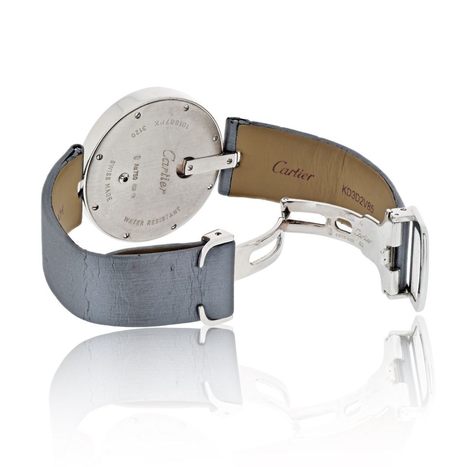 Cartier 18K White Gold Captive de Cartier Watch with Diamond Bezel, 35mm Dial