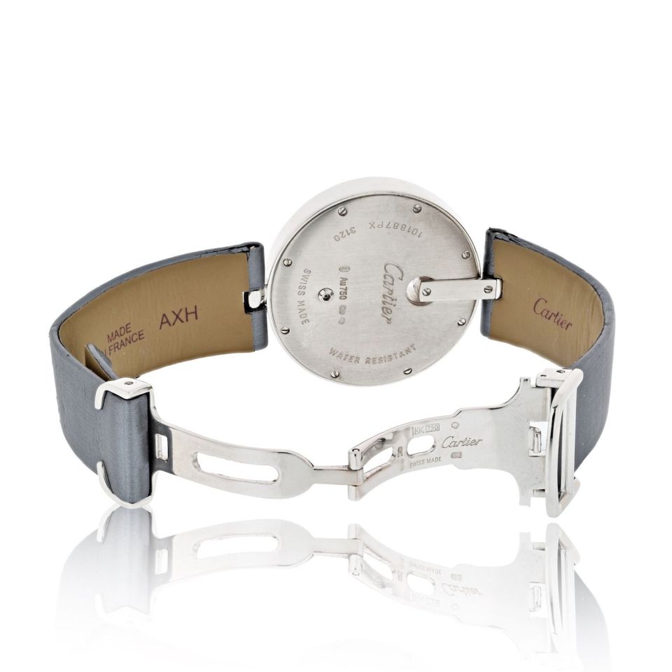 Cartier 18K White Gold Captive de Cartier Watch with Diamond Bezel, 35mm Dial