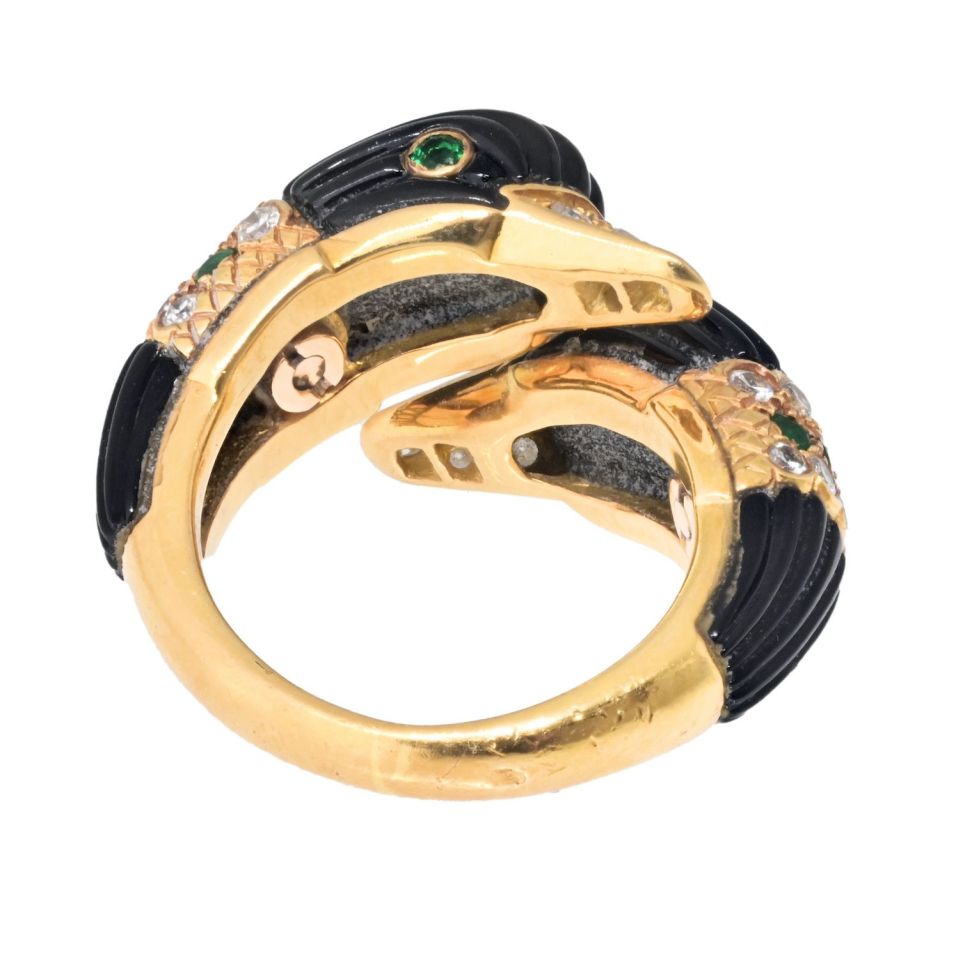 Van Cleef & Arpels Vintage Estate rings 18k yellow gold 0.83 cts Diamonds
