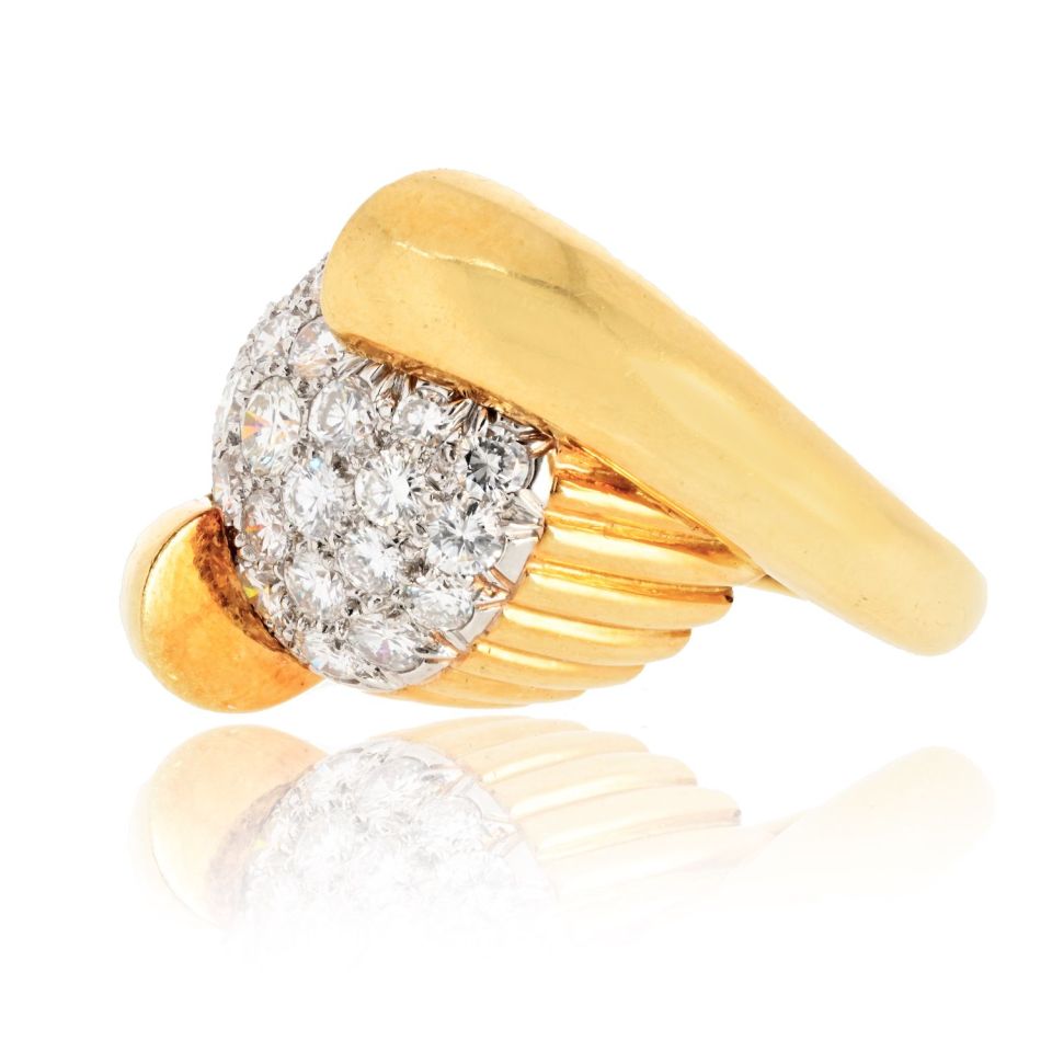 David Webb Estate Ring 18K Yellow Gold