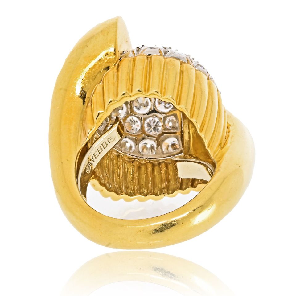 David Webb Estate Ring 18K Yellow Gold