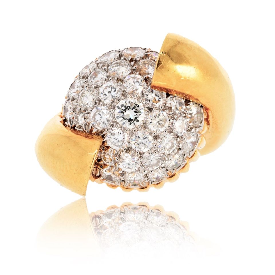 David Webb Estate Ring 18K Yellow Gold