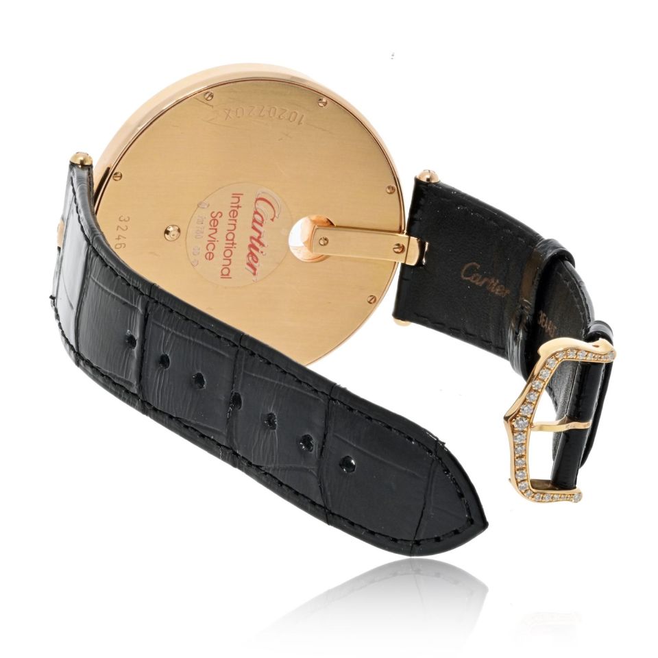 Cartier 18K Rose Gold Captive Watch with Diamond Bezel, 55mm Case