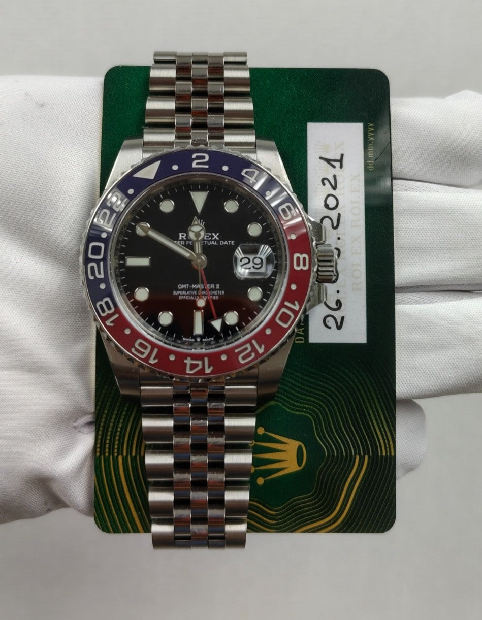 ROLEX GMT MASTER II 126710BLRO — view 3 — Laura Milman New York