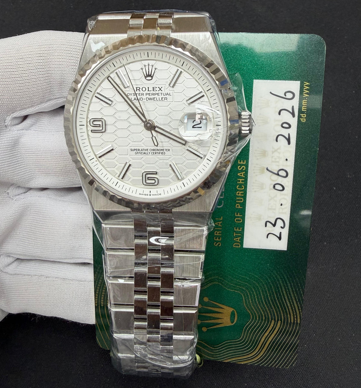 ROLEX LAND-DWELLER 127334 — view 3 — Laura Milman New York