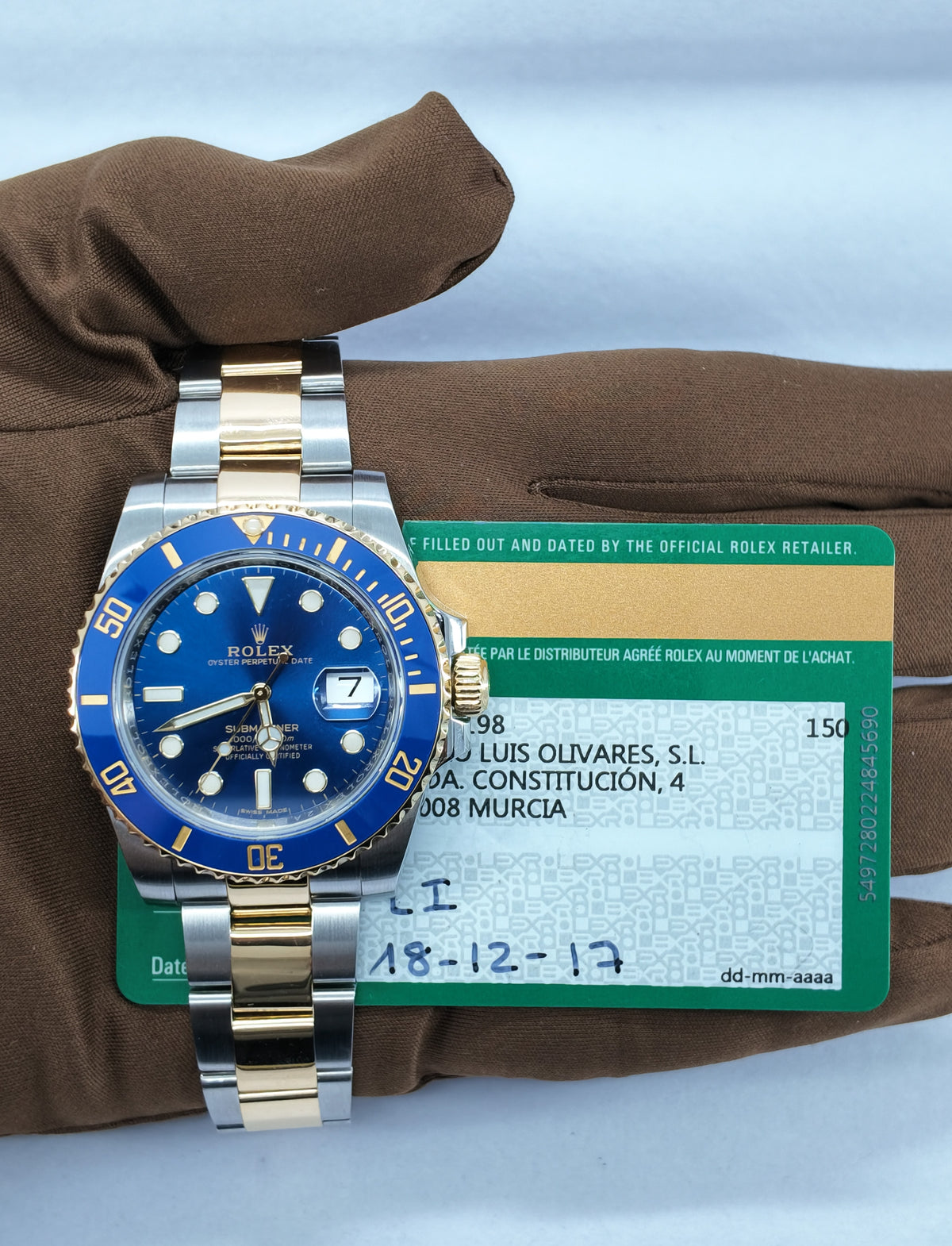 Rolex Submariner Date 116613LB — view 2 — Laura Milman New York