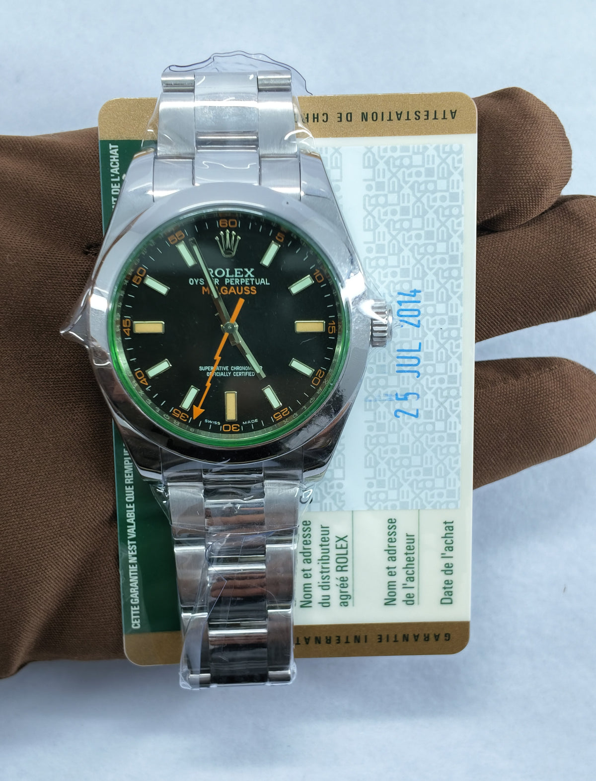 Rolex Milgauss 116400GV — view 2 — Laura Milman New York
