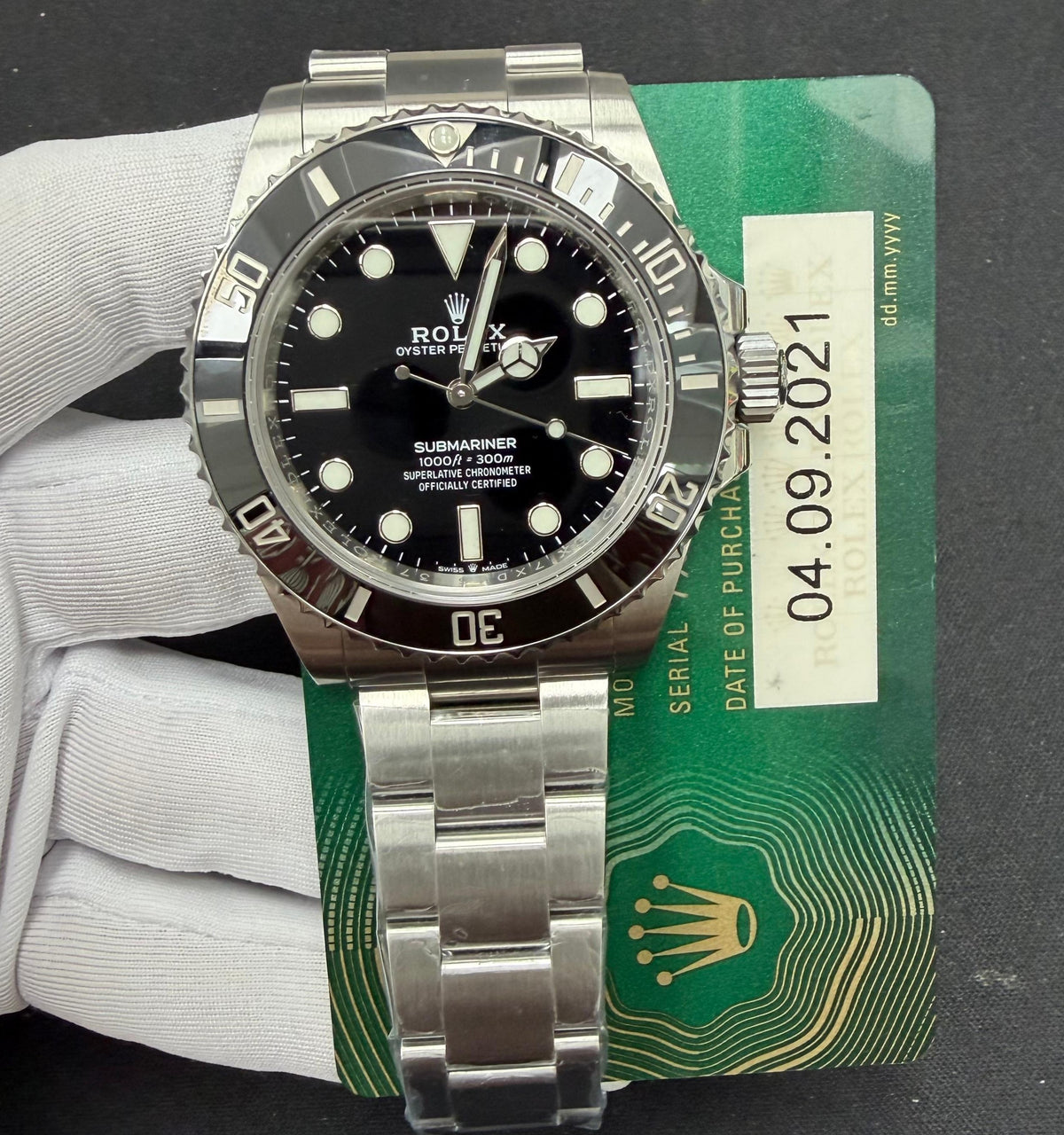 ROLEX SUBMARINER NO DATE 124060 — view 3 — Laura Milman New York