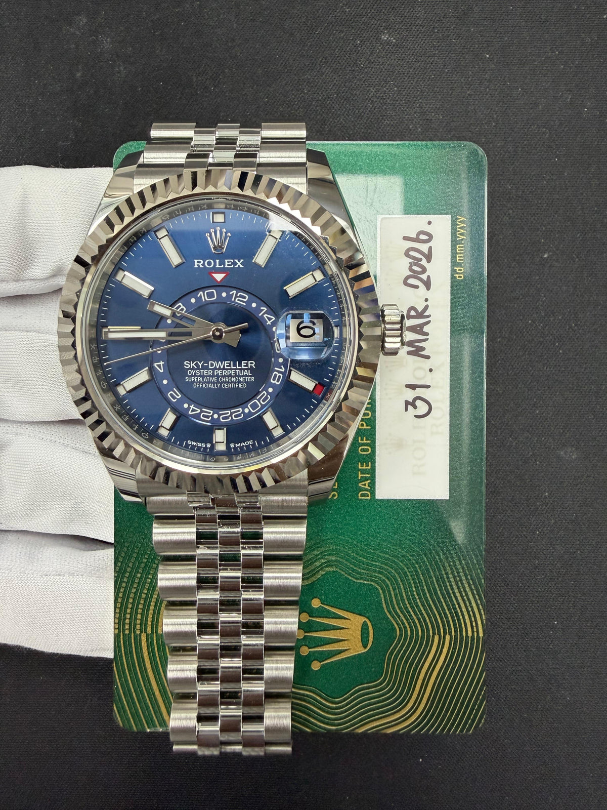 ROLEX SKY DWELLER 336934 — view 3 — Laura Milman New York