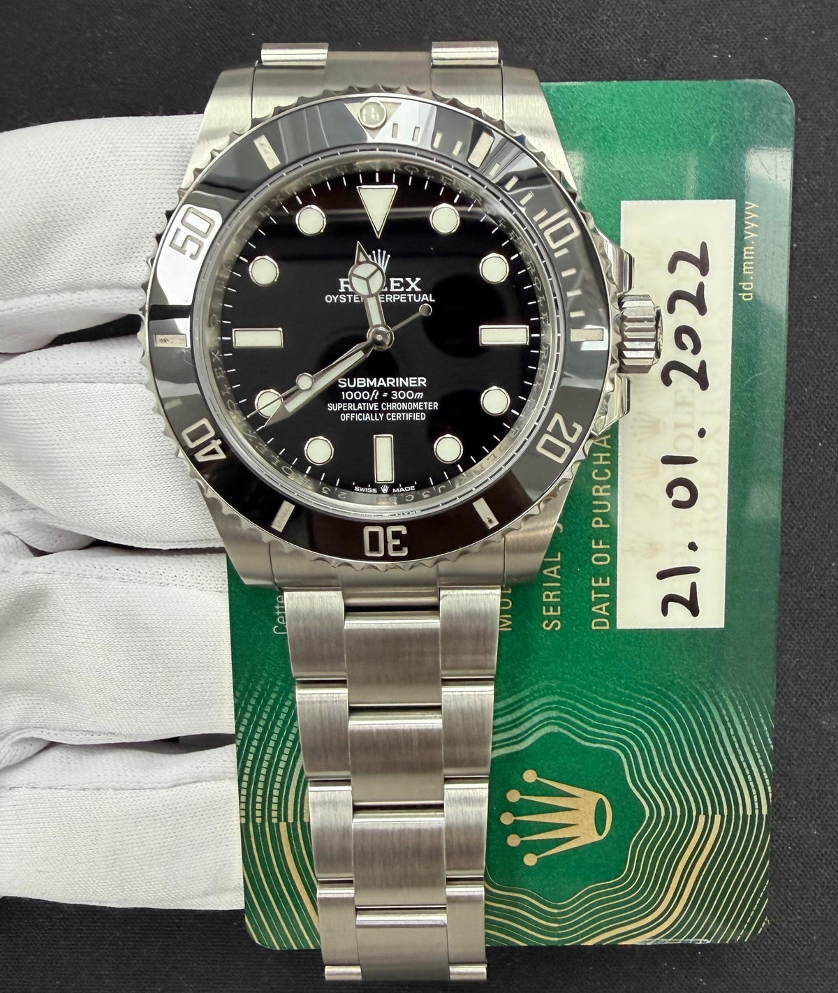 ROLEX SUBMARINER NO DATE 124060 — view 3 — Laura Milman New York