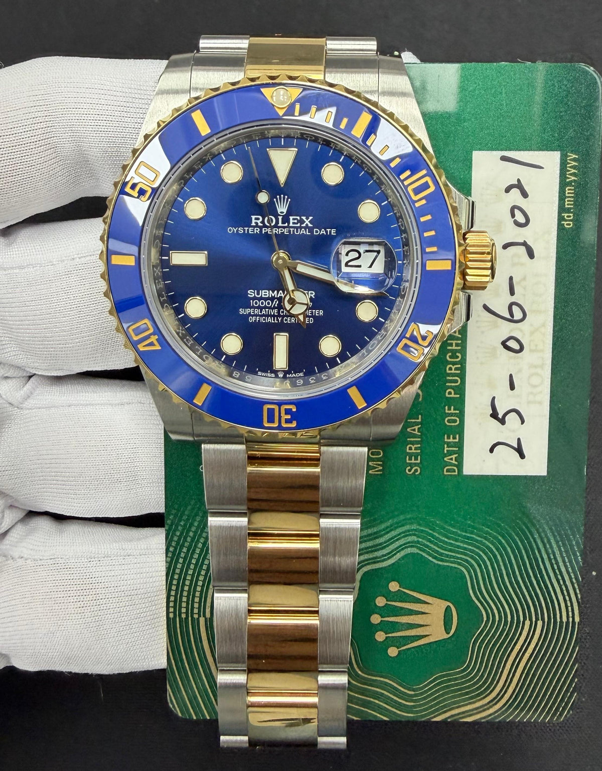 ROLEX SUBMARINER DATE 126613LB — view 3 — Laura Milman New York