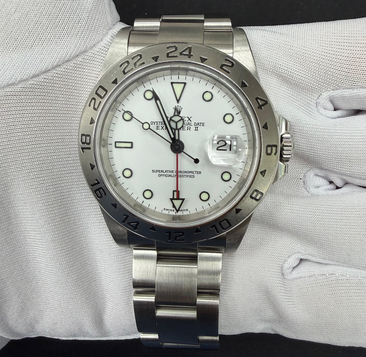 ROLEX EXPLORER II 16570 — view 2 — Laura Milman New York