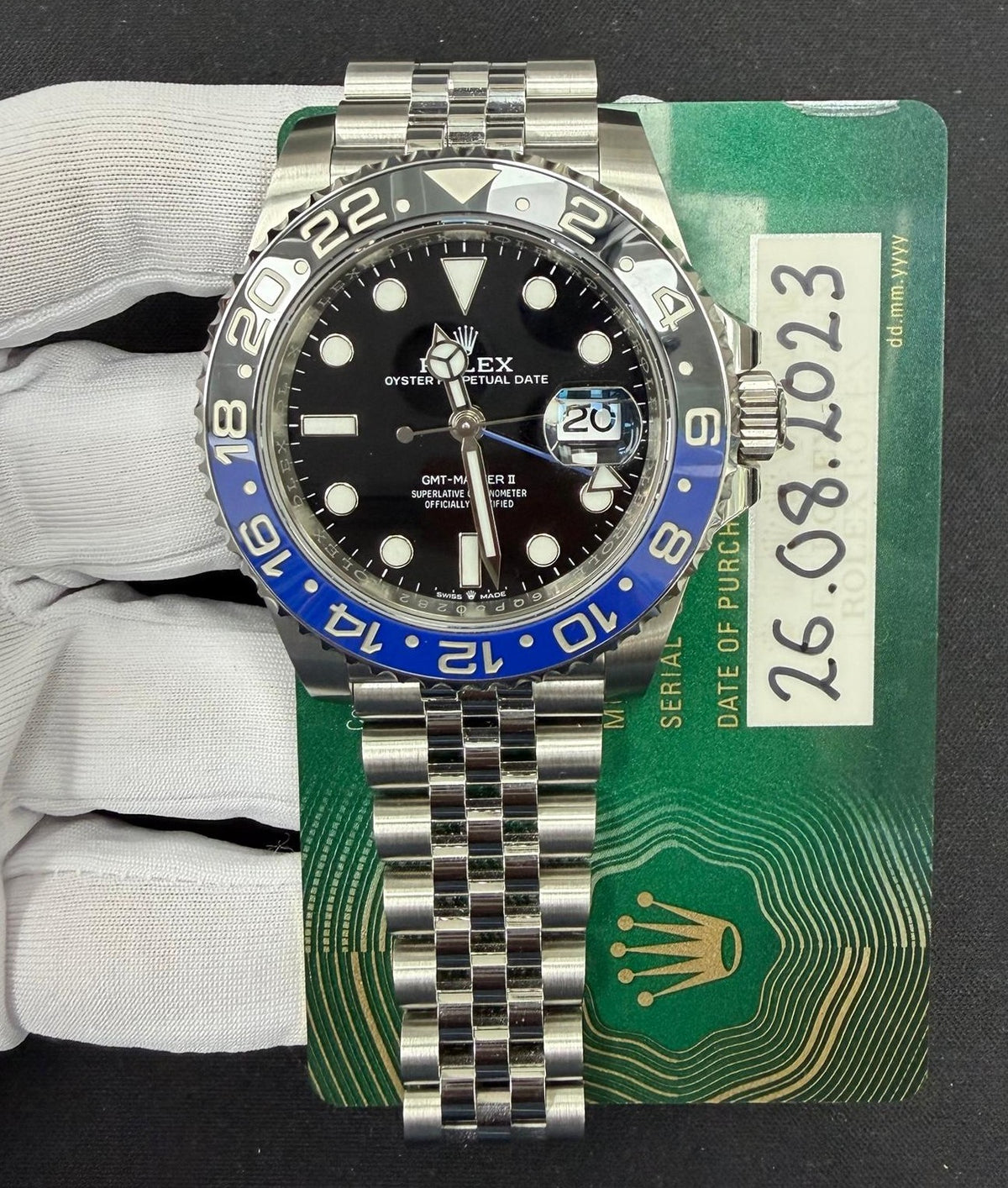 ROLEX GMT MASTER II 126710BLNR — view 3 — Laura Milman New York
