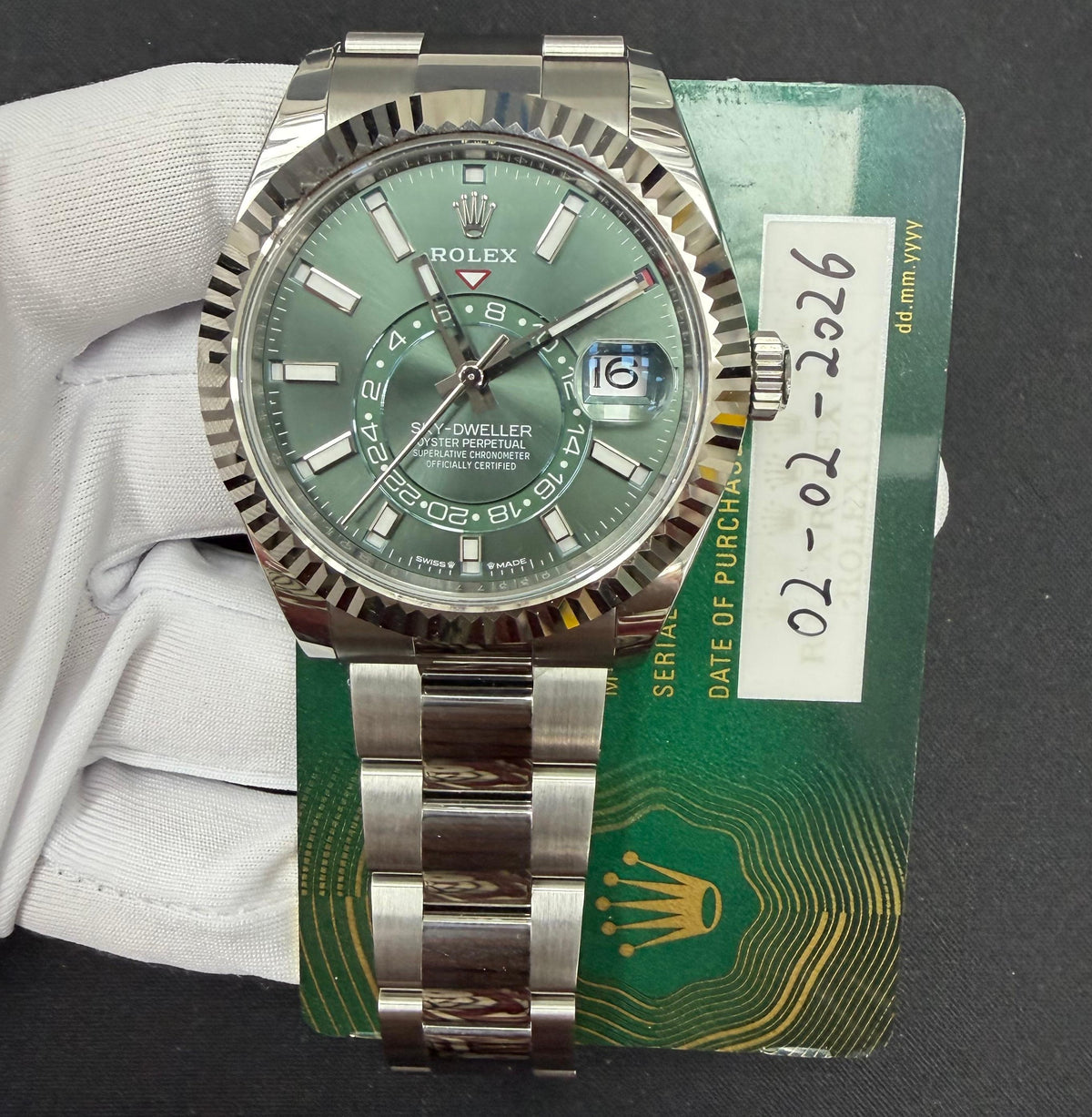 ROLEX SKY DWELLER 336934 — view 3 — Laura Milman New York