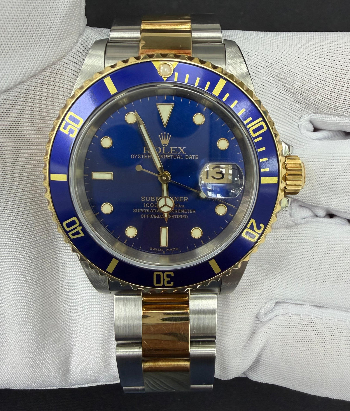 ROLEX SUBMARINER DATE 16613 — view 2 — Laura Milman New York