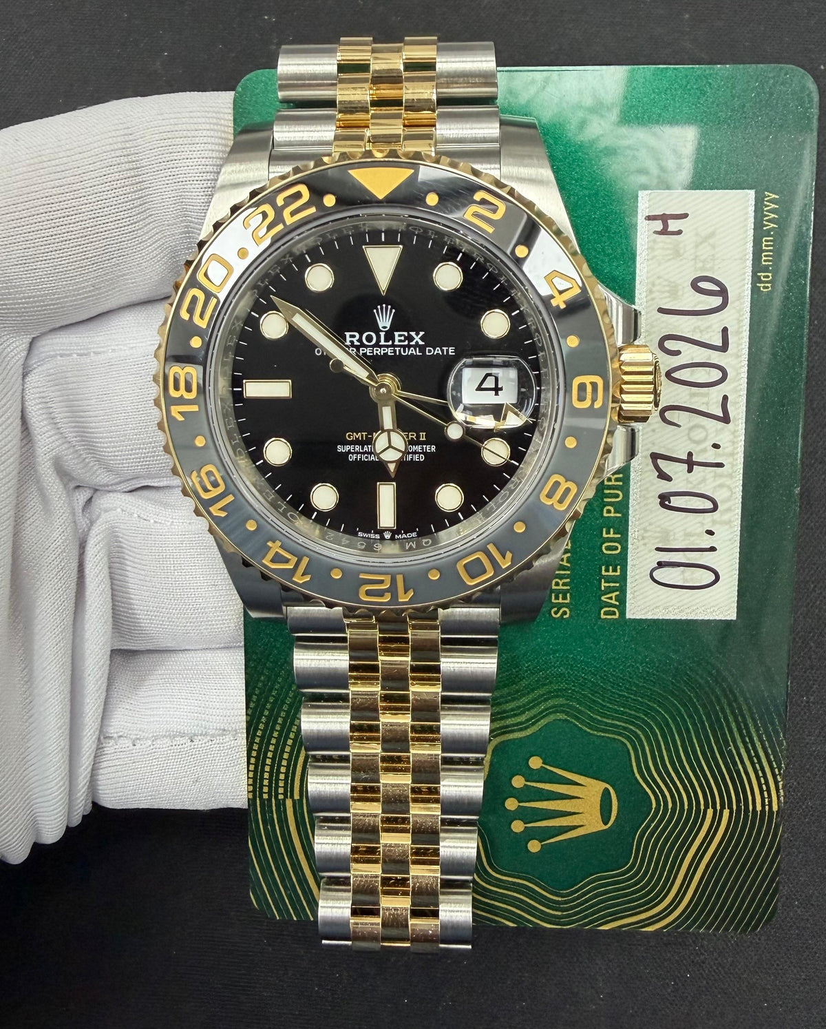 ROLEX GMT MASTER II 126713GRNR — view 3 — Laura Milman New York