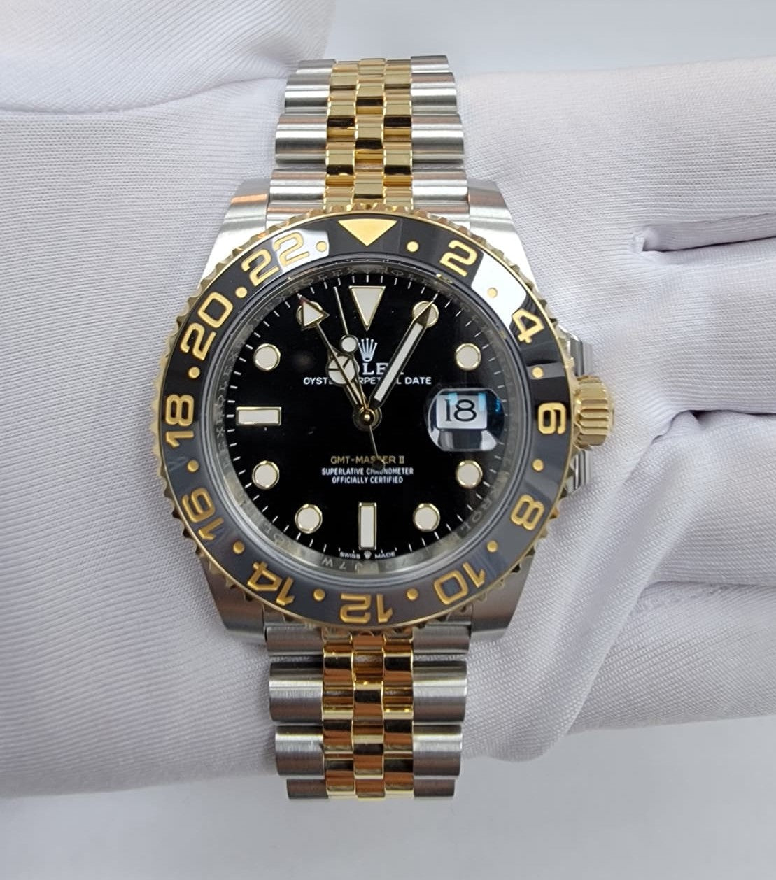 Unworn Rolex GMT Master II 126713GRNR 40mm June 2026 — Laura Milman New York