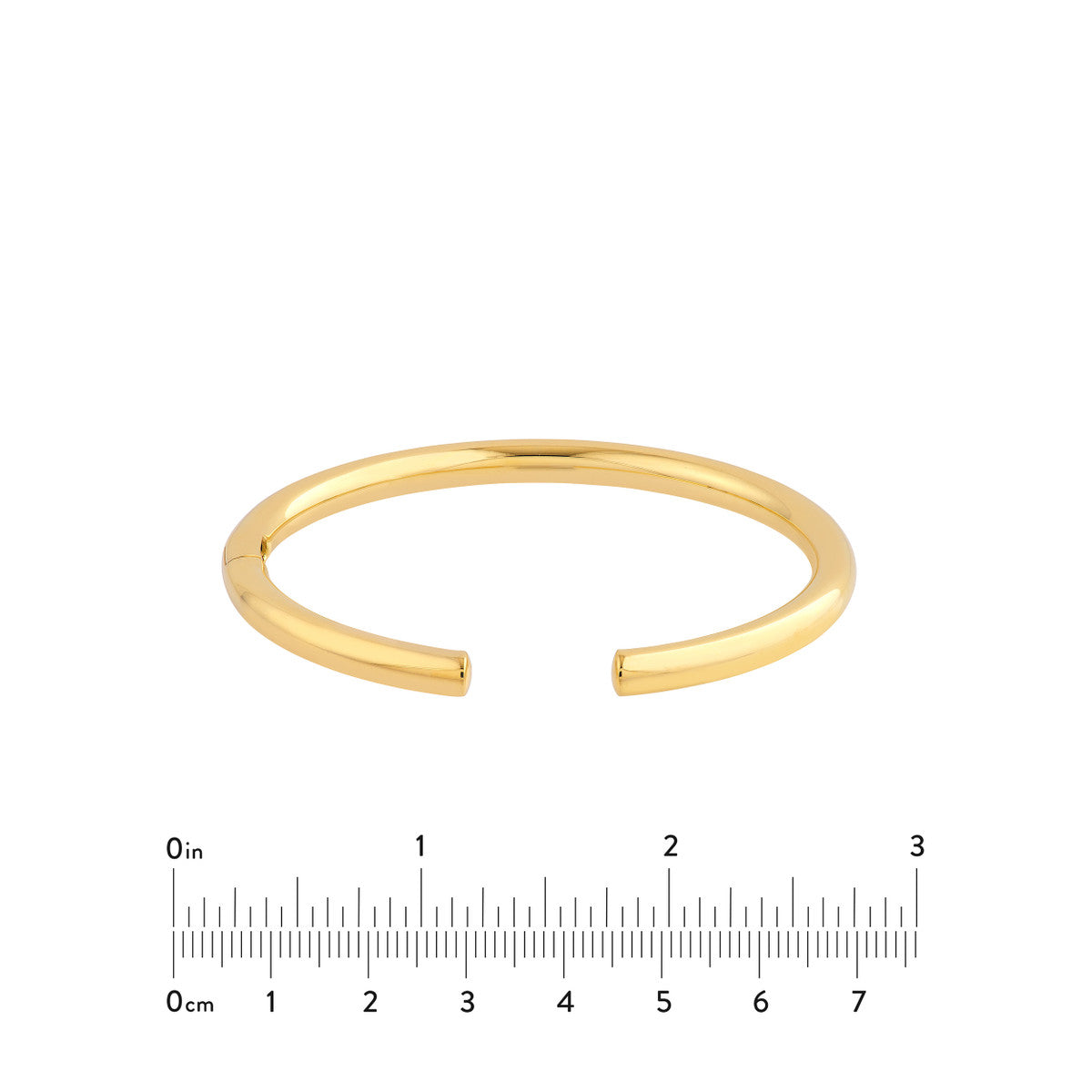14K Gold Open Polished 5mm Bangle