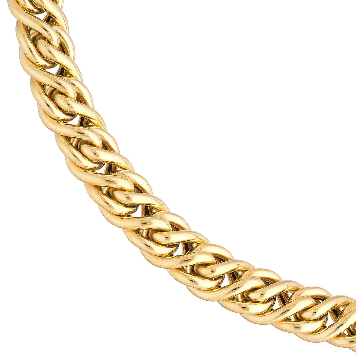 14K Gold Link Chain Twisted Cable Chain
