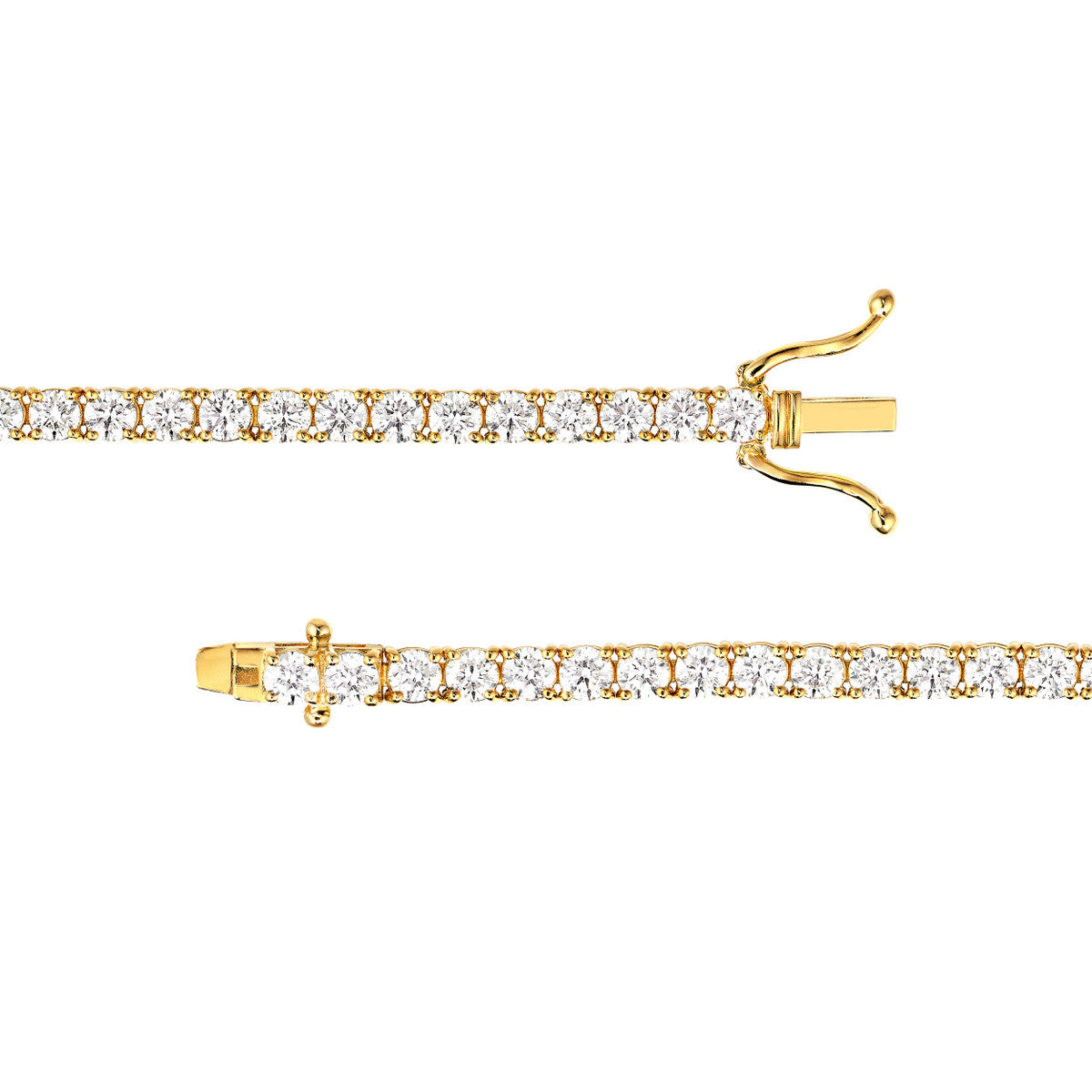 14K Gold Diamond Bracelet Diamond Tennis Bracelet (5-1/2tcw)