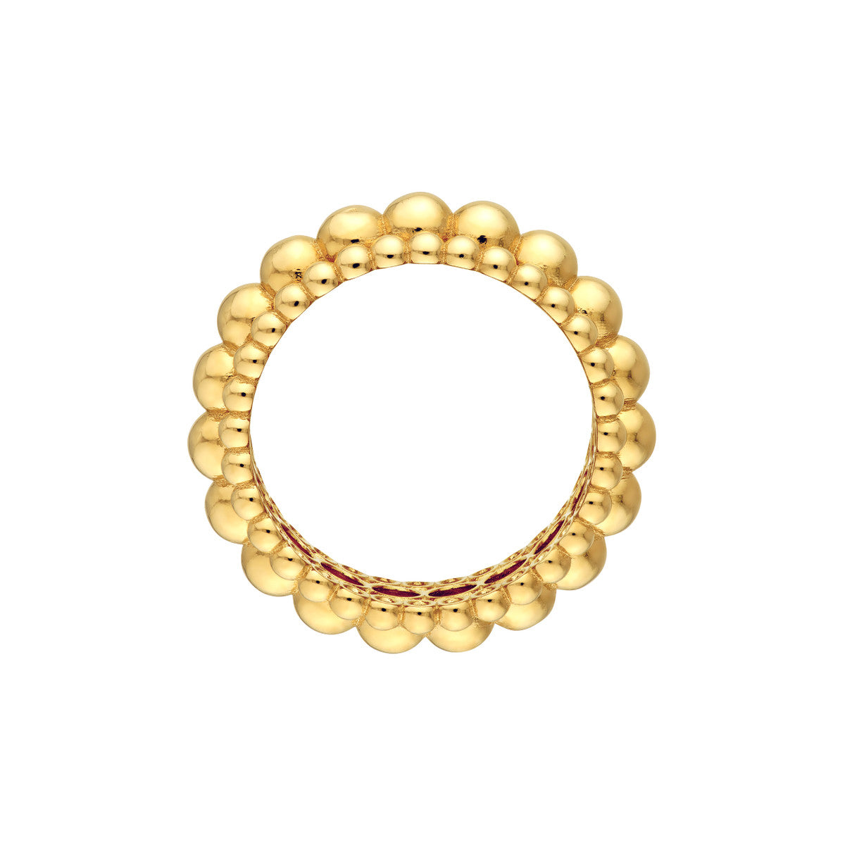 Triple Bead Ring in 14k Yellow Gold