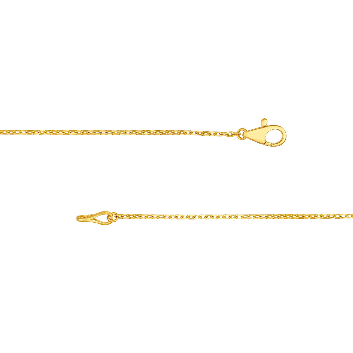 14K Gold Diamond Necklace Bezel Set 5 Stone Graduated Diamond Necklace (3/4tcw)