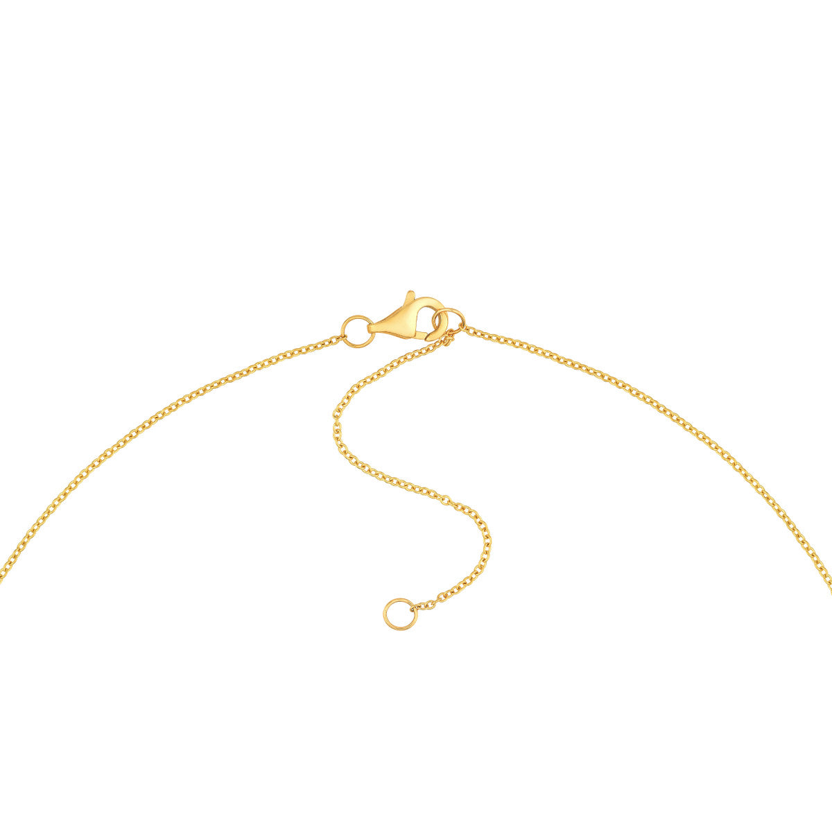 14K Gold Diamond Layered Adjustable Necklace 3/8tcw Diamond & Ruby Bezel Station