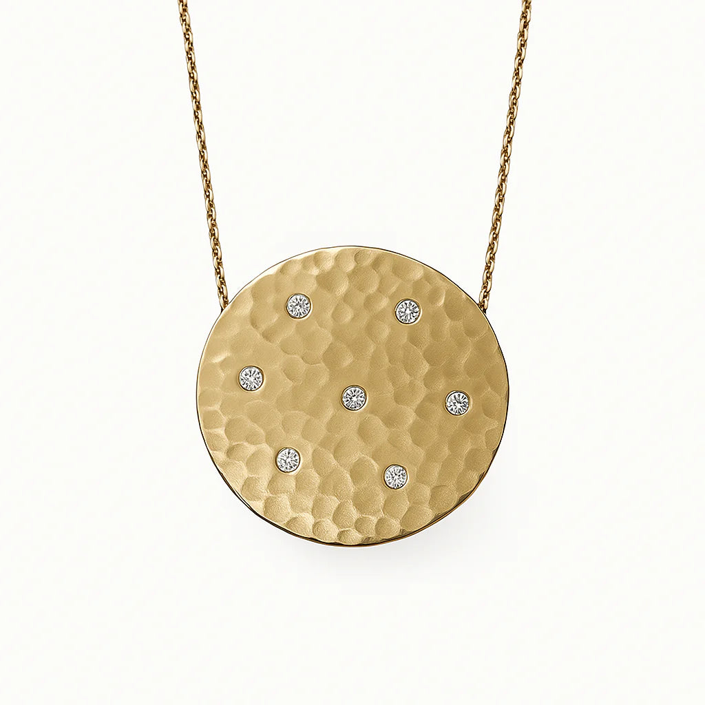 Vintage Yellow Gold & Diamond Pendant - Laura Milman New York