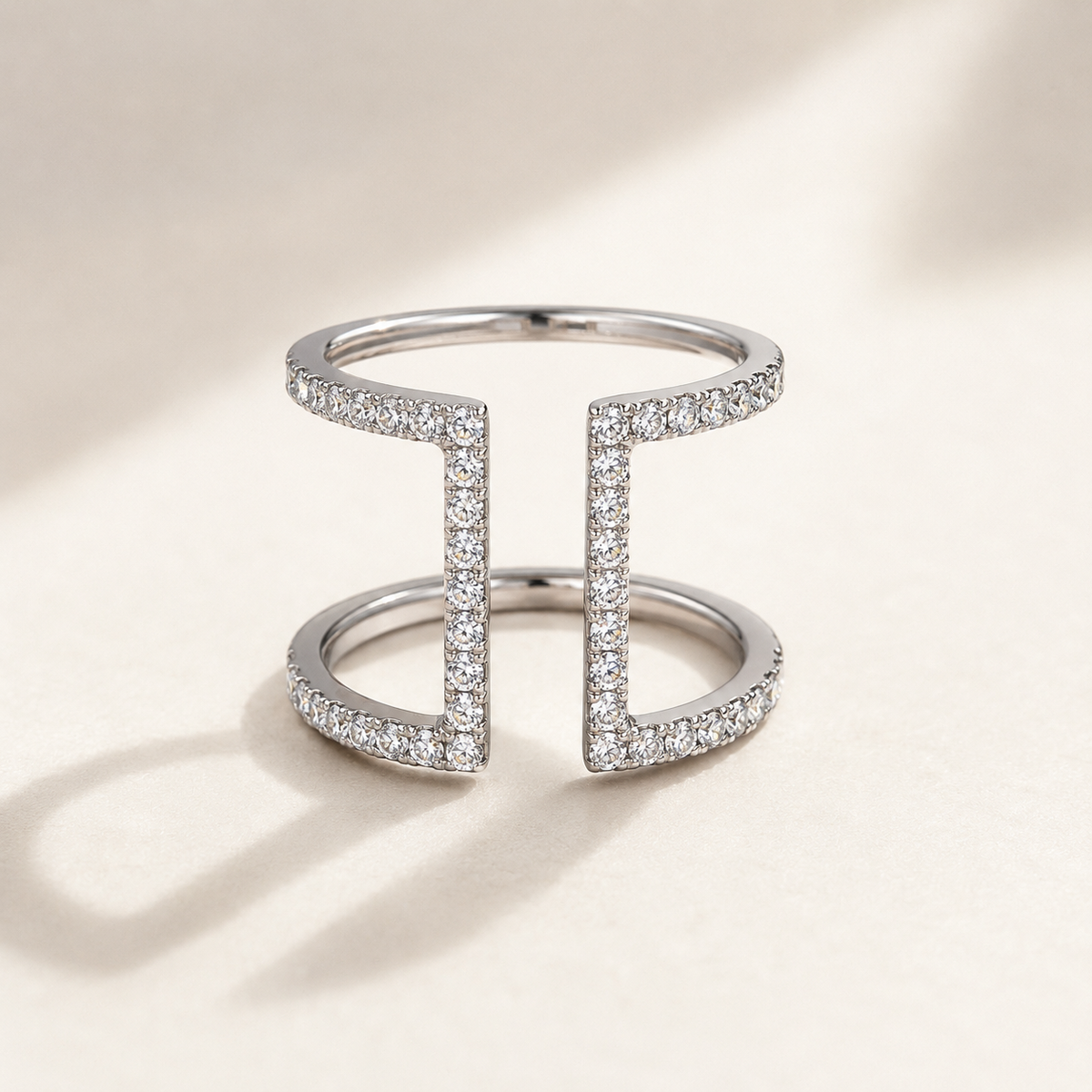 Contemporary Diamond Statement Ring — Laura Milman New York