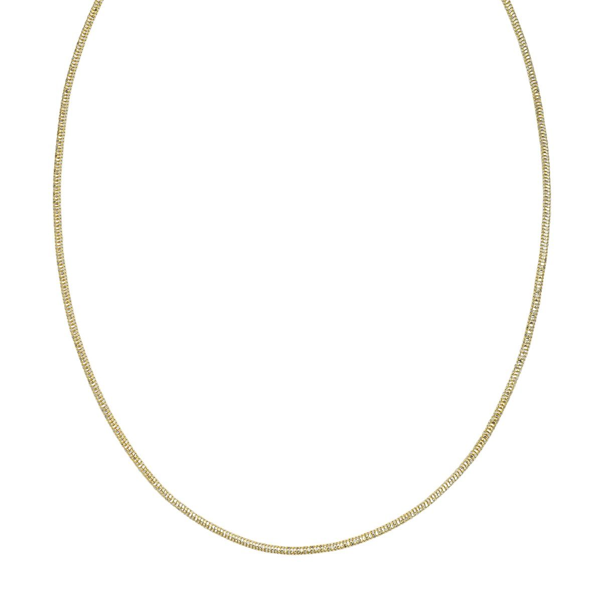 1.9mm Sparkle Snake Chain in Yellow Gold Plated Sterling Silver — Laura Milman New York