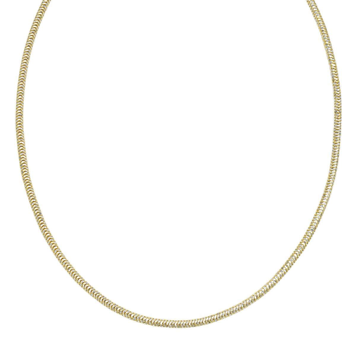 3mm Sparkle Snake Chain in Yellow Gold Plated Sterling Silver — Laura Milman New York