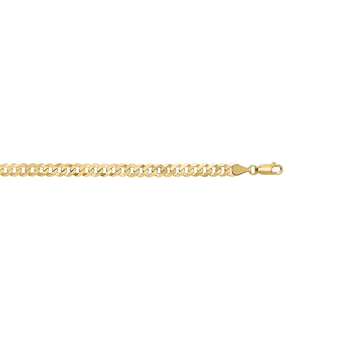 5.3mm Comfort Curb Chain in 14K Yellow Gold Plated Sterling Silver view 3 — Laura Milman New York