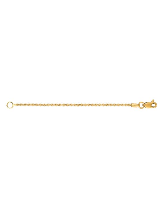 1.8mm Rope Chain Bracelet in 14K Yellow Gold — Laura Milman New York
