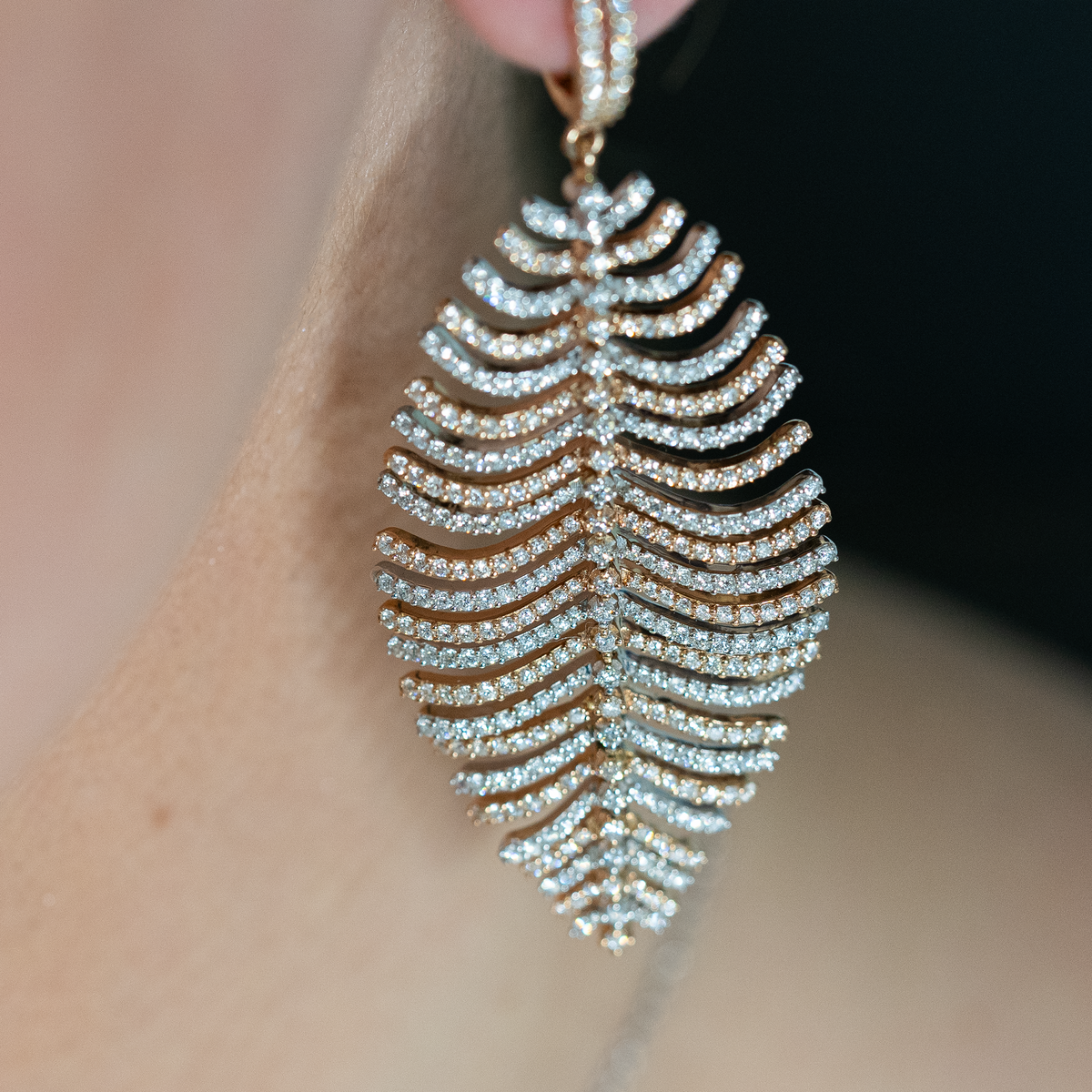 Feather Drop Earrings - Laura Milman New York
